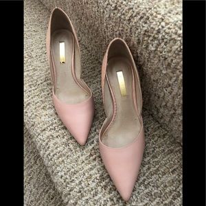 Pink leather louise et cie pumps